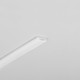 2m aluprofil SLASH8 - Mælkehvidt, indbygget, LED skinne