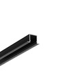 1m aluprofil SMART-IN10 AC2/Z - Sort anodiseret, indbygget, LED skinne