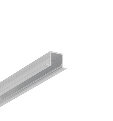 2m aluprofil SMART-IN10 AC2/Z - Ubehandlet aluminium, indbygget, LED skinne