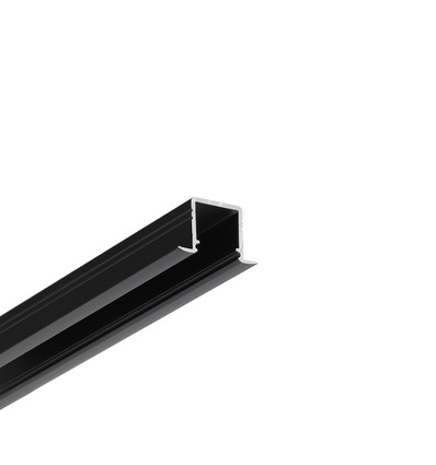2m aluprofil SMART-IN10 AC2/Z - Sort anodiseret, indbygget, LED skinne