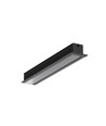 40 stk. 2m aluprofil SMART-IN10 AC2/Z - Sort anodiseret, indbygget, LED skinne