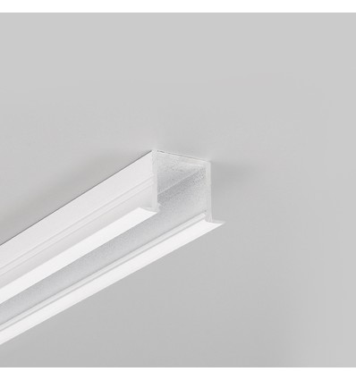 1m aluprofil SMART-IN16 BC3/U4 - Hvid lakeret, indbygget, LED skinne