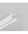 1m aluprofil SMART-IN16 BC3/U4 - Hvid lakeret, indbygget, LED skinne