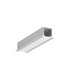 2m aluprofil SMART-IN16 BC3/U4 - Anodiseret, indbygget, LED skinne