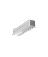 2m aluprofil SMART-IN16 BC3/U4 - Ubehandlet aluminium, indbygget, LED skinne