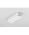 2m aluprofil SMART-IN16 BC3/U4 - Hvid lakeret, indbygget, LED skinne