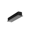 2m aluprofil SMART-IN16 BC3/U4 - Sort lakeret, indbygget, LED skinne