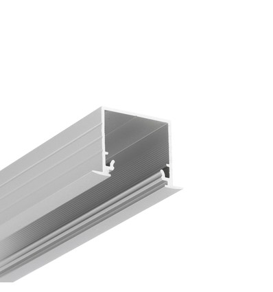 1m aluprofil LINEA-IN20 EE7F/U7 - Anodiseret, indbygget, LED skinne