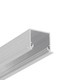 2m aluprofil LINEA-IN20 EE7F/U7 - Ubehandlet aluminium, indbygget, LED skinne