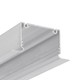 1m aluprofil PHIL RECESSED C10 - Ubehandlet aluminium, indbygget, LED skinne