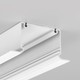 1m aluprofil PHIL RECESSED C10 - Hvid lakeret, indbygget, LED skinne