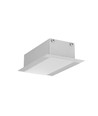 2m aluprofil PHIL RECESSED C10 - Anodiseret, indbygget, LED skinne