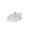 2m aluprofil PHIL RECESSED C10 - Ubehandlet aluminium, indbygget, LED skinne