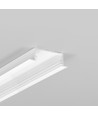 1m aluprofil VARIO30-06 ACDE-9/U9 - Hvid lakeret, indbygget, LED skinne