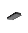 1m aluprofil VARIO30-06 ACDE-9/U9 - Sort anodiseret, indbygget, LED skinne
