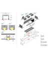 1m aluprofil VARIO30-07 ACDE-9/U9 - Sort anodiseret, indbygget, LED skinne