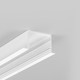1m aluprofil VARIO30-07 ACDE-9/U9 - Hvid lakeret, indbygget, LED skinne