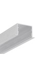 2m aluprofil VARIO30-07 ACDE-9/U9 - Ubehandlet aluminium, indbygget, LED skinne