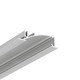 1m aluprofil FLAT8 H/UX - Anodiseret, indbygget, LED skinne