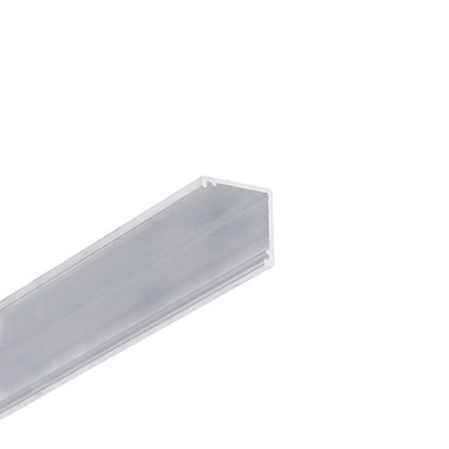 2m aluprofil CABI12 DUO E - Ubehandlet aluminium, hjørne, LED skinne