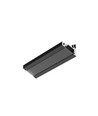 1m aluprofil CORNER10 BC/UX - Sort anodiseret, hjørne, LED skinne