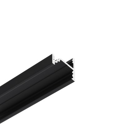 2m aluprofil CORNER10.V2 A1C/U1 - Sort anodiseret, hjørne, LED skinne