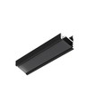 2m aluprofil CORNER10.V2 A1C/U1 - Sort anodiseret, hjørne, LED skinne
