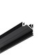 1m aluprofil CORNER12.V2 EF/U - Sort anodiseret, hjørne, LED skinne