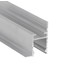 1m aluprofil FRAME14 BC/Q - Ubehandlet aluminium, indspartling, LED skinne