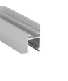 2m aluprofil FRAME14 BC/Q - Anodiseret, indspartling, LED skinne