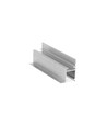 2m aluprofil FRAME14 BC/Q - Ubehandlet aluminium, indspartling, LED skinne