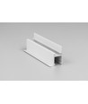 2m aluprofil FRAME14 BC/Q - Hvid lakeret, indspartling, LED skinne