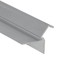 1m aluprofil GLOW12 DOWN A1C - Ubehandlet aluminium, indspartling, LED skinne