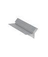 1m aluprofil GLOW12 DOWN A1C - Ubehandlet aluminium, indspartling, LED skinne