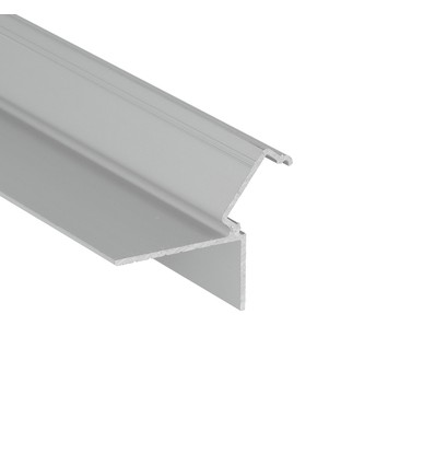 2m aluprofil GLOW12 DOWN A1C - Anodiseret, indspartling, LED skinne