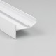 2m aluprofil GLOW12 UP A1C - Hvid lakeret, indspartling, LED skinne