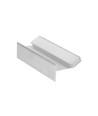 2m aluprofil GLOW12 UP A1C - Ubehandlet aluminium, indspartling, LED skinne