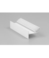 2m aluprofil GLOW12 UP A1C - Hvid lakeret, indspartling, LED skinne