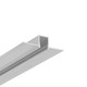 1m aluprofil HIDE10 C4 - Ubehandlet aluminium, indspartling, LED skinne