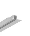 2m aluprofil HIDE10 C4 - Ubehandlet aluminium, indspartling, LED skinne