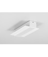 1m aluprofil LINEA-IN20 TRIMLESS EE7F - Hvid lakeret, indspartling, LED skinne