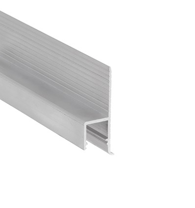 2m aluprofil OMNI10 AC2 - Ubehandlet aluminium, indspartling, LED skinne