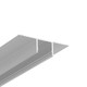 2m aluprofil PLANE14 IN BC3 - Ubehandlet aluminium, indspartling, LED skinne