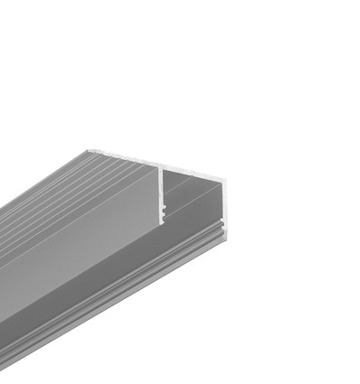 2m aluprofil PLANE14 SIDE BC3 - Anodiseret, indspartling, LED skinne