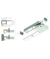 2m aluprofil PLANE14 SIDE BC3 - Anodiseret, indspartling, LED skinne