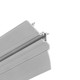 1m aluprofil SMOOTH12 BC/Q9 - Ubehandlet aluminium, indspartling, LED skinne