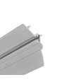 2m aluprofil SMOOTH12 BC/Q9 - Ubehandlet aluminium, indspartling, LED skinne