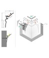 2m aluprofil SMOOTH12 BC/Q9 - Ubehandlet aluminium, indspartling, LED skinne