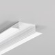 1m aluprofil VARIO30-04 ACDE-9 - Hvid lakeret, indspartling, LED skinne