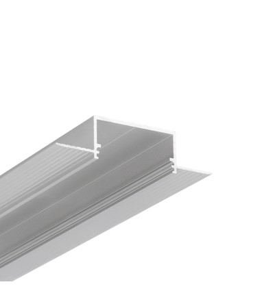 2m aluprofil VARIO30-04 ACDE-9 - Anodiseret, indspartling, LED skinne